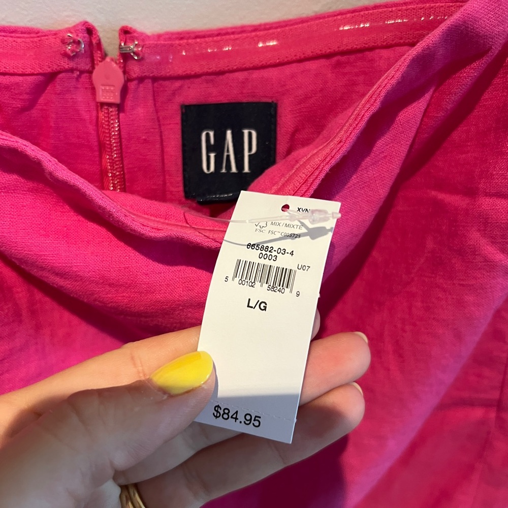 GAP Pink Linen Dress - Picture 4 of 6